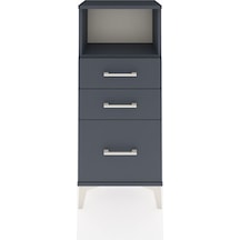 Arges Komodin Tek Raflı 3 Çekmeceli 44x30x106 Antrasit-antrasit Antrasit