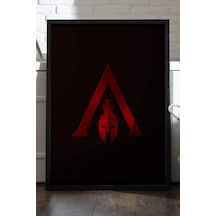 Assassin's Creed Siyah Ahşap Çerçeveli Poster, Dekoratif Oyun Duvar Tablosu