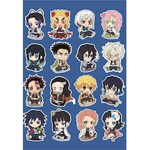 Demon Slayer Karakterleri Sticker Seti - Ajanda - Laptop - Telefon Sticker Seti 1