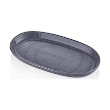 The Mia Noon Oval Servis 2li Gri 26 Cm