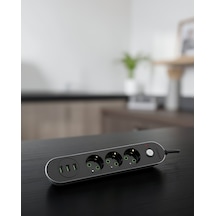 Üçlü Priz 3 Usb Portlu 2 Metre Kablolu Uczzzcxe103-3 Belirtilmemiş