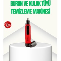 Kulak Burun Tüy Temizleme Makinası Pilli Kırmızı Ergonomik -