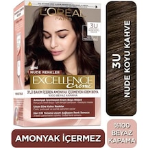 Loreal Excellence Nude Renkler Saç Boyası 3U Nude Koyu Kahve