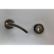 Kapı Kolu Yakut Rozetli Nikel Saten Wc