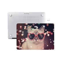 Macbook Air 13 İnç Kılıf A2337 M1 A2179 A1932 Uyumlu Mat Sert Kapak Uv Baskılı Kedi Desenli Koruyucu Hard Case Çizilme Önleyici Laptop Kılıfı Pembe Belirtilmemiş