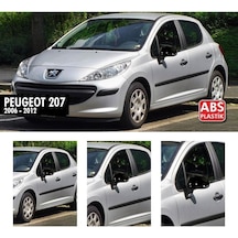 Peugeot 207 2006-2012 Batman Yarasa Ayna Kapağı Piano Black Abs P