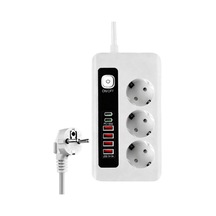 Smayling 3500w Akım Korumalı Çoklu Priz - 3 Priz Girişi, 2 Type-c + 4 Usb Port, Pd 18w Hızlı Şarj, Açma/kapama Diğer