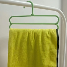 Fochsia 5 Katlı Açık Yeşil Pantolon Etek Ve Fular Askılı Çoklu Kancalı Düzenleme Rafı Açık Yeşil