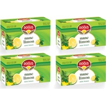 Doğuş Nane Limon Karışık Bitki Süzen Bardak Poşet Çay 4'lü 20 x 2 G