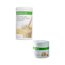 Herbalife Vanilyalı Shake 1 Adet Ve Multi-fiber Multi-fiber Lifli Ve Elma Aromalı Içecek Tozu 204gr