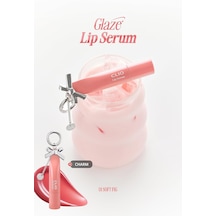 Dolgun Görünüm Kazandıran, Parlak, Besleyici, Renkli Dudak Serumu Glaze Lip Serum 01 Soft Fig Genel