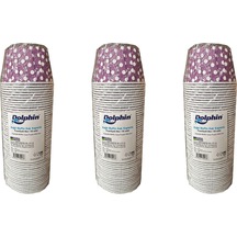 Dolphin Muffin Kağıt Karton Mor Puantiyeli Cupcake Kek Kalıbı Kapsülü Kabı - 50 Adetlik 3 Paket
