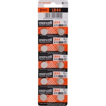 Maxell Lr44 Ag13 Sr44 A76 1.5v Alkalin Saat Pili 10 Adet