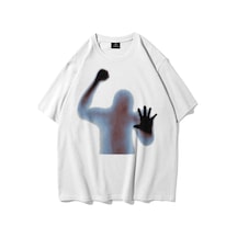 Tarzsokak Unisex Psycho Beyaz Tshirt Beyaz
