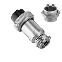 Mike Konnektör 2-pin 16mm - Dişi +erkek Takım