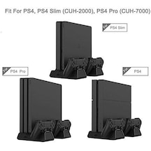 Dobe PS4 Slim PS4 Pro Fanlı Stand + Oyun Kolu Usb Şarjlı
