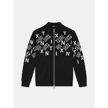 Xint Siyah Formunu Koruyan Regular Fit Hırka 801885