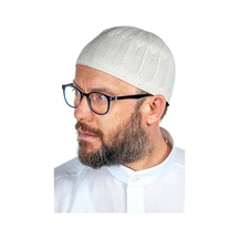 Safir Ince Örme Dantel Namaz Takkesi Taş 1 Adet