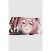 Yanfei Genshin Impact Anime Oyuncu V4 - 90x40 Xxl Gaming Mouse Pad Fare Altlığı