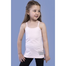 Toontoy Kids Toontoy Kız Çocuk Taş İşlemeli Atlet Pudra