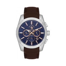 Sb.1.10444.2 Santa Barbara Polo & Racquet Club Kol Saati 42 Mm / Kahverengi Gri