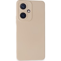 Newface Vivo Y27 Kılıf Nano İçi Kadife Silikon - Pudra pudra