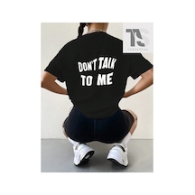Tarzsokak Slogan Grafikli Düşük Omuzlu Tişört Beyaz