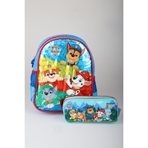 X Dekomus Lisanslı Paw Patrol Pawsome Squad 35 Cm Küçük Boy Anaokul Çantası Ve Kalem Çantası Seti Altın