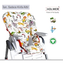 Holmer Leke Tutmaz Organik Mama Sandalyesi Minderi & Kılıfı Max-M Turuncu