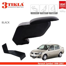 Renault Symbol 1998-2007 Delmesiz Çelik Ayaklı Siyah Kolçak Kol Dayama