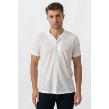 White Stone Terni 2949 Slim Fit Gömlek T-shirt Beyaz - 2xl