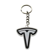 Tesla 3d Baskı Logolu Anahtarlık