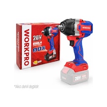 Workpro Wp390213 20volt 1/2 850nm Kömürsüz Profesyonel Şarjlı Somun Sıkma Akü Dahil Değildir