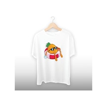 Ananas Tatil Detaylı Unisex Tişört Beyaz Ananas Tatil Detaylı Unisex Tişört Beyaz