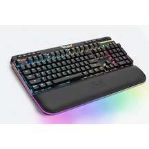 Rush Cobalt RK991 Mavi Switch RGB Manyetik Bilek Destekli RGB Mekanik Oyuncu Klavye
