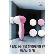 Taşınabilir Yüz Temizleme Cihazı Masaj, Peeling, Temizlik 5 Başlıklı