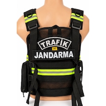 Süngü Tactical Jandarma Trafik Yeleği Siyah