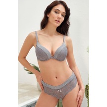 Anıl 4815 Kadın Balenli Destekli Dolgulu Taşlı Dantelli Sütyen Ve String Takım 001