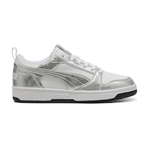 Puma Rebound V6 Low Metallic Kadın Beyaz Sneaker Ayakkabı 40605502