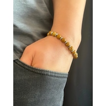 Odun Jasper Doğal Taşlı Bileklik -sirius Serisi Gri - Kahverengi