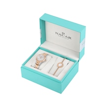 Nacar Nc28-392322-esm-set Kadın Kol Saat Seti Rose Gold