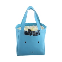 Termal Öğle Yemeği Kutusu Tote Soğutucu Çanta Kılıfı Blue Bear