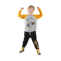 Denokids Play Allday Erkek Çocuk T-shirt Pantolon Takım Çok Renkli