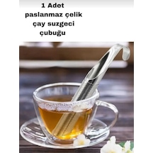 Paslanmaz Çelik Pratik Çubuk Çay Süzgeci - Bitki Çayı Demleme Filtresi Stick Süzgeç Çelik Diğer