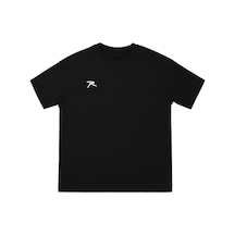 Raru Pamuk Oversize Basic T-shirt Latus Siyah SIYAH