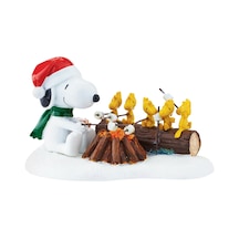 Department 56 Peanuts Village Kamp Ateşi Buddies Aksesuar Figür