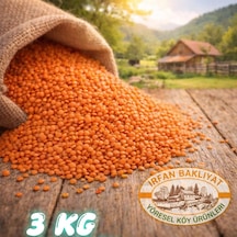 Kırmızı Mercimek 3 Kg Köy Mahsulu