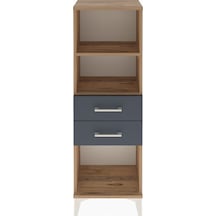Arges Dolap 2 Raflı 2 Çekmeceli 44x30x134 Çam-antrasit Atlas Çam
