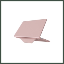 Bezos Macbook Air 15 2024 Macbook Deri Kapak - Pembe Nhr