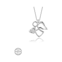 Swarovski Taşlı Gümüş Melek Kadın Kolye (551180723)
